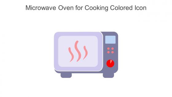 Microwave Oven For Cooking Colored Icon In Powerpoint Pptx Png And Editable Eps Format