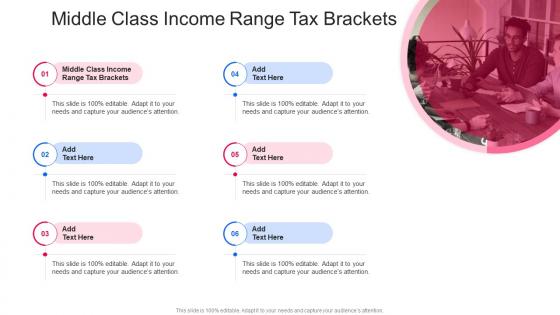 Middle Class Income Range Tax Brackets In Powerpoint And Google Slides Cpb