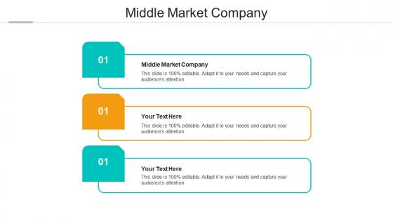 Middle market company ppt powerpoint presentation model tips cpb