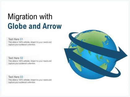 Migration with globe and arrow