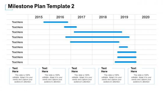 Milestone plan template 2 monthly milestone plan ppt portfolio