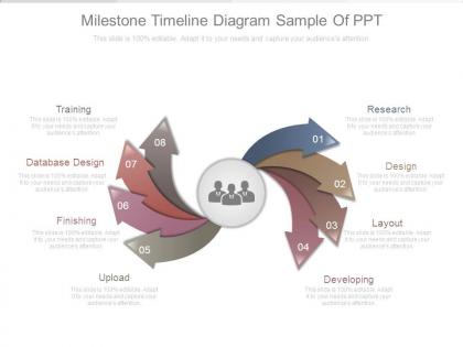 Milestone timeline diagram sample of ppt