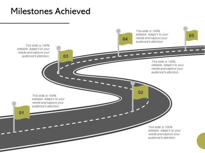 Milestones achieved ppt powerpoint presentation styles example introduction