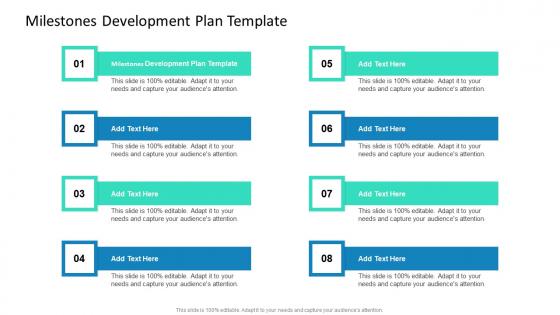 Milestones Development Plan Template In Powerpoint And Google Slides Cpb