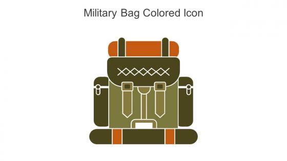Military Bag Colored Icon In Powerpoint Pptx Png And Editable Eps Format