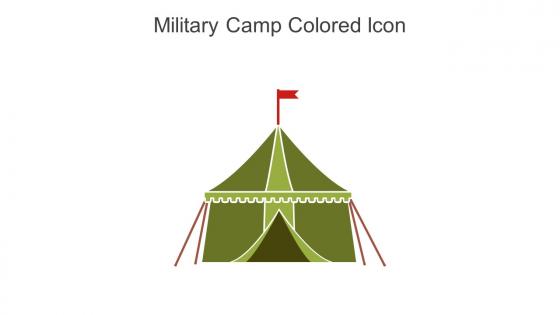 Military Camp Colored Icon In Powerpoint Pptx Png And Editable Eps Format