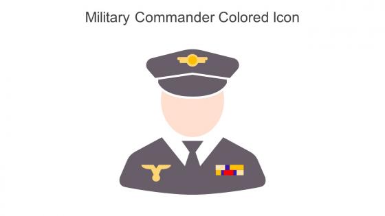 Military Commander Colored Icon In Powerpoint Pptx Png And Editable Eps Format