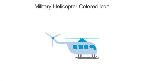 Military Helicopter Colored Icon In Powerpoint Pptx Png And Editable Eps Format