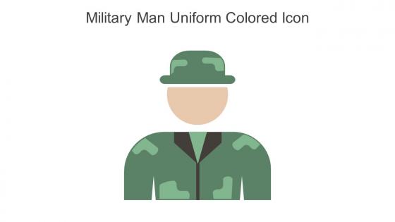 Military Man Uniform Colored Icon In Powerpoint Pptx Png And Editable Eps Format