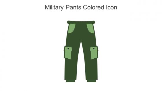 Military Pants Colored Icon In Powerpoint Pptx Png And Editable Eps Format