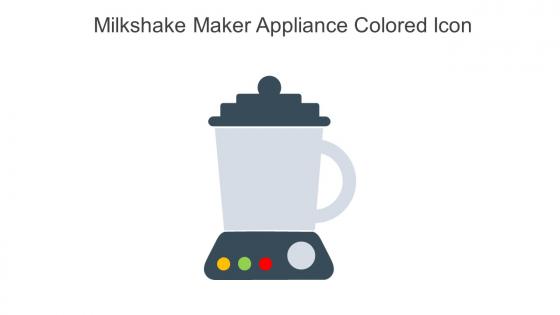 Milkshake Maker Appliance Colored Icon In Powerpoint Pptx Png And Editable Eps Format