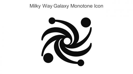 Milky Way Galaxy Monotone Icon In Powerpoint Pptx Png And Editable Eps Format