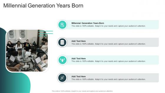 Millennial Generation Years Born In Powerpoint And Google Slides Cpb