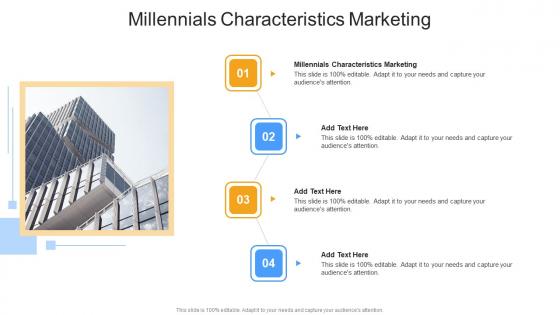 Millennials Characteristics Marketing In Powerpoint And Google Slides Cpb