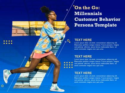 Millennials customer behavior persona template