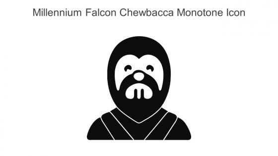 Millennium Falcon Chewbacca Monotone Icon In Powerpoint Pptx Png And Editable Eps Format