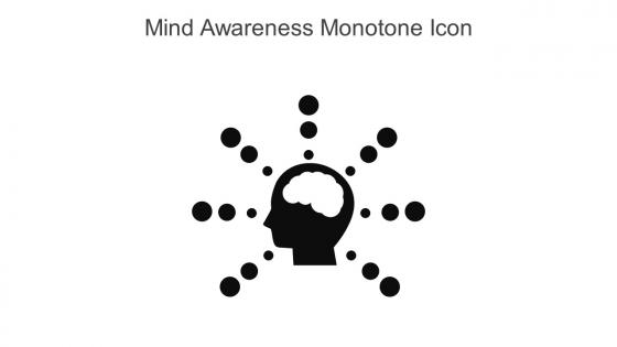 Mind Awareness Monotone Icon In Powerpoint Pptx Png And Editable Eps Format