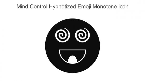 Mind Control Hypnotized Emoji Monotone Icon In Powerpoint Pptx Png And Editable Eps Format