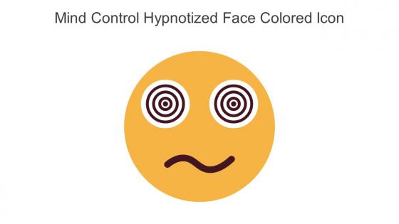 Mind Control Hypnotized Face Colored Icon In Powerpoint Pptx Png And Editable Eps Format