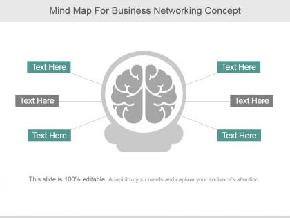 Mind map for business networking concept