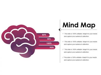 Mind map powerpoint slide clipart