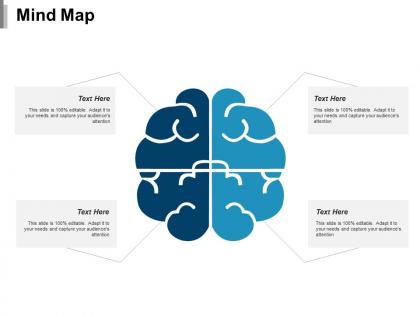 Mind map ppt portfolio infographic template