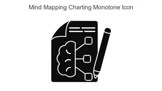 Mind Mapping Charting Monotone Icon In Powerpoint Pptx Png And Editable Eps Format
