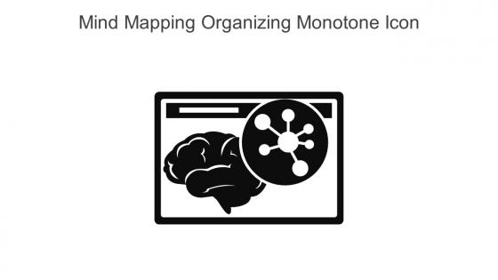 Mind Mapping Organizing Monotone Icon In Powerpoint Pptx Png And Editable Eps Format