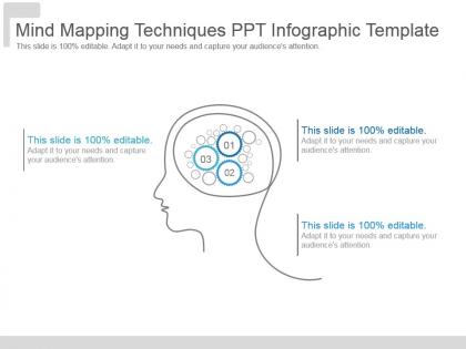Mind mapping techniques ppt infographic template