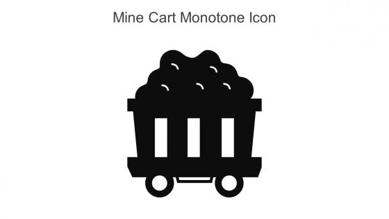 Mine Cart Monotone Icon In Powerpoint Pptx Png And Editable Eps Format