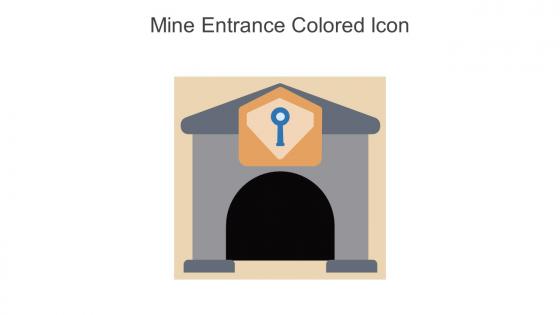 Mine Entrance Colored Icon In Powerpoint Pptx Png And Editable Eps Format