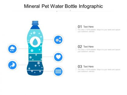 Mineral pet water bottle infographic
