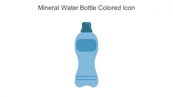 Mineral Water Bottle Colored Icon In Powerpoint Pptx Png And Editable Eps Format