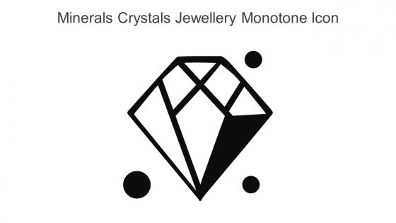Minerals Crystals Jewellery Monotone Icon In Powerpoint Pptx Png And Editable Eps Format
