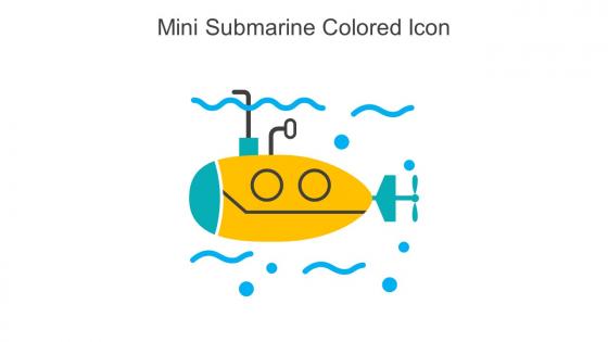 Mini Submarine Colored Icon In Powerpoint Pptx Png And Editable Eps Format