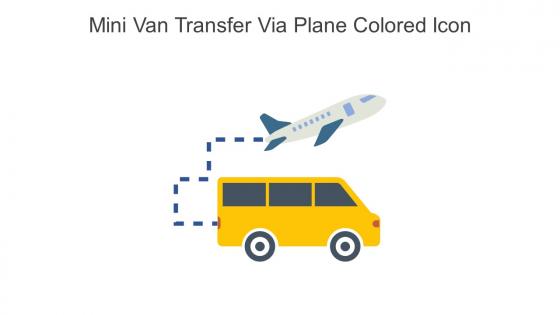 Mini Van Transfer Via Plane Colored Icon In Powerpoint Pptx Png And Editable Eps Format