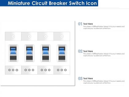 Miniature circuit breaker switch icon
