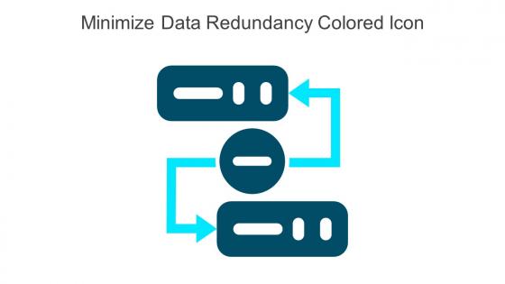 Minimize Data Redundancy Colored Icon In Powerpoint Pptx Png And Editable Eps Format