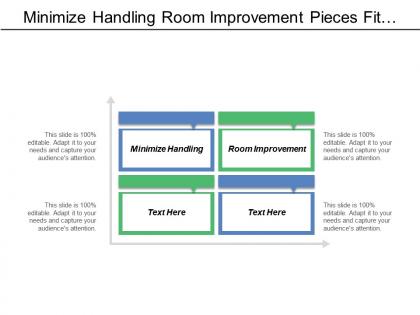 Minimize handling room improvement pieces fit together series