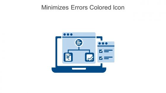 Minimizes Errors Colored Icon In Powerpoint Pptx Png And Editable Eps Format