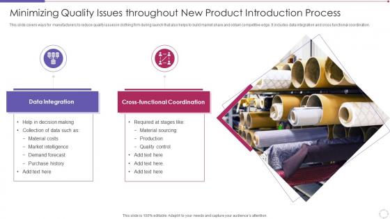 Minimizing Quality Issues Throughout New Product Introduction Process