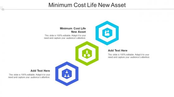 Minimum Cost Life New Asset Ppt Powerpoint Presentation Infographics Samples Cpb