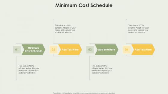 Minimum Cost Schedule In Powerpoint And Google Slides Cpb