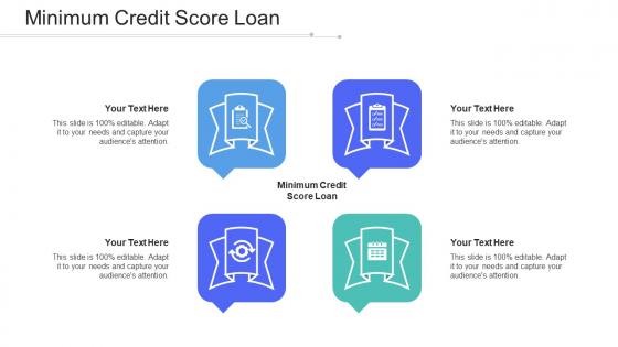 Minimum Credit Score Loan Ppt Powerpoint Presentation Outline Examples Cpb