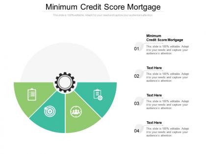 Minimum credit score mortgage ppt powerpoint presentation pictures clipart cpb