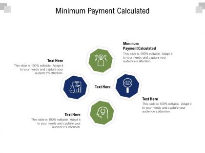 Minimum payment calculated ppt powerpoint presentation model background cpb
