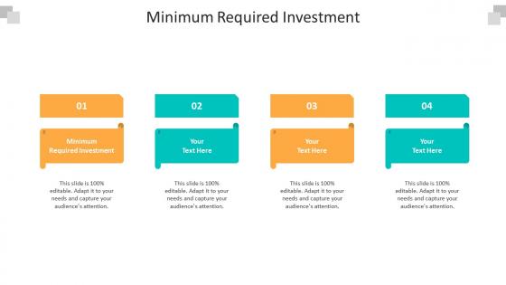 Minimum required investment ppt powerpoint presentation pictures slide portrait cpb