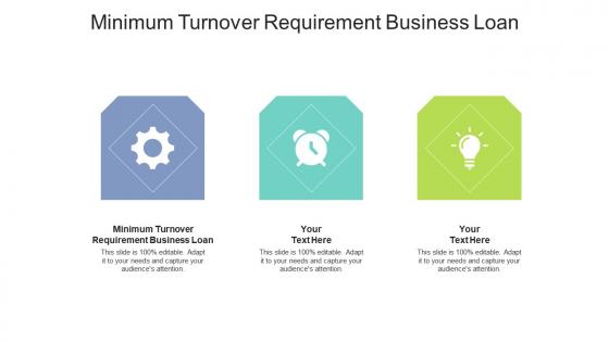 Minimum turnover requirement business loan ppt powerpoint presentation slides guide cpb