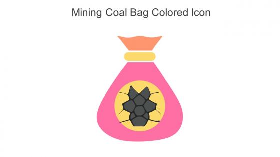 Mining Coal Bag Colored Icon In Powerpoint Pptx Png And Editable Eps Format