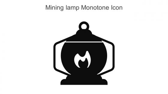 Mining Lamp Monotone Icon In Powerpoint Pptx Png And Editable Eps Format